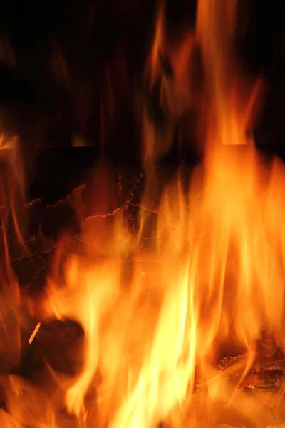 Brand met vlammen — Stockfoto