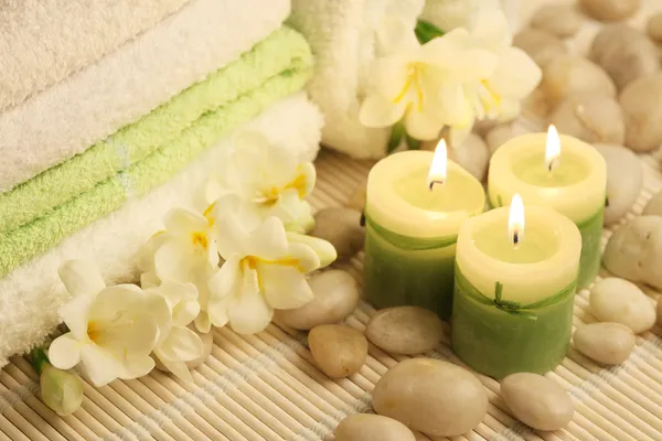 Velas de spa — Foto de Stock