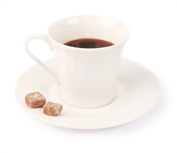 Coffee with cubes — Stock Photo, Image