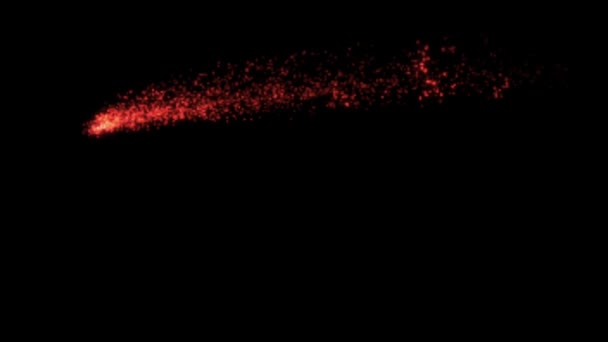 Animação Brilhos Vermelhos Espaço Preto Para Textura — Vídeo de Stock