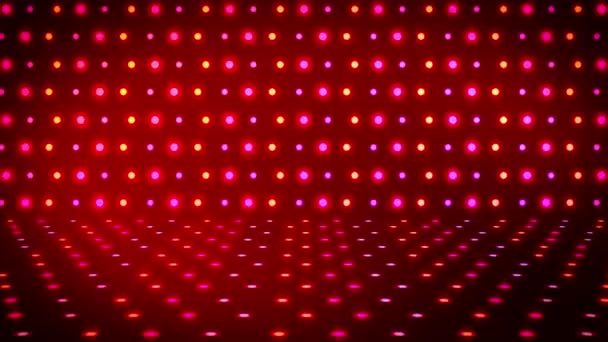 Realistischer Roter Lichtstrahl Leuchtet Auf Die Bühne — Stockvideo