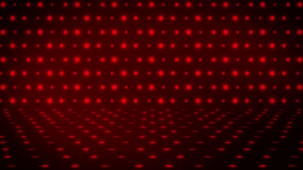 Realistic Red Light Beam Shines Stage — Stock Video