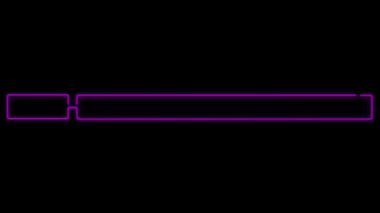 Siyah arkaplan üzerindeki metin kutusu için animasyon renkli neon ışıklı geometrik şekil.