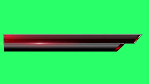 Animation Colorful Bar Scoreboard Green Background — Stockvideo