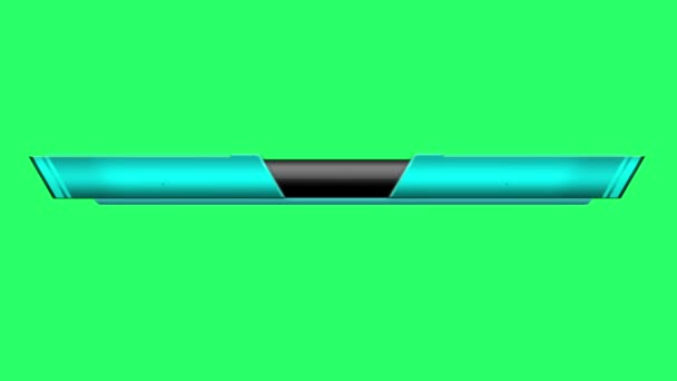 Цветная Панель Анимации Табло Зеленом Фоне — стоковое видео