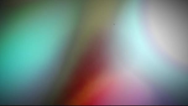 Realistic Colorful Light Leak Black Background — Stock Video