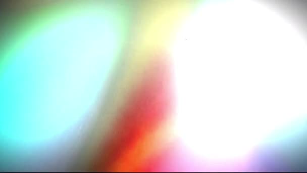 Realistische Kleurrijke Licht Lek Zwarte Achtergrond — Stockvideo