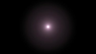Realistic light lens flare on black background. 