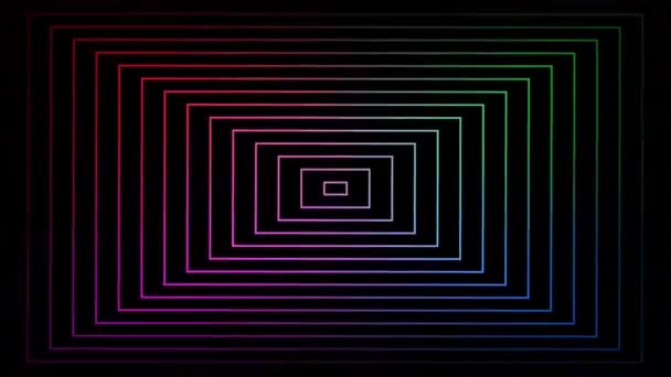 Animación Coloridas Líneas Velocidad Efecto Fondo Abstracto — Vídeos de Stock