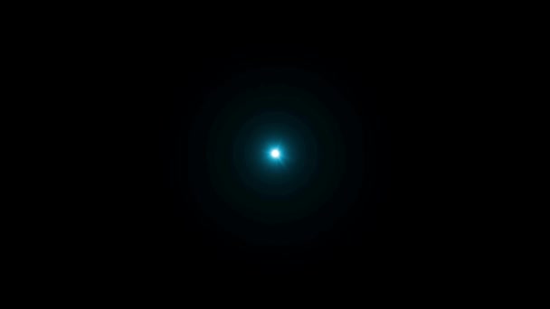 现实的蓝光在黑色背景上闪耀 — 图库视频影像
