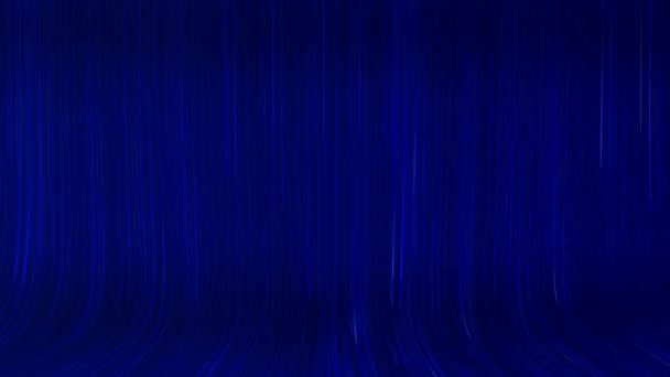 Animation Blue Speed Lines Effect Black Background — Video Stock