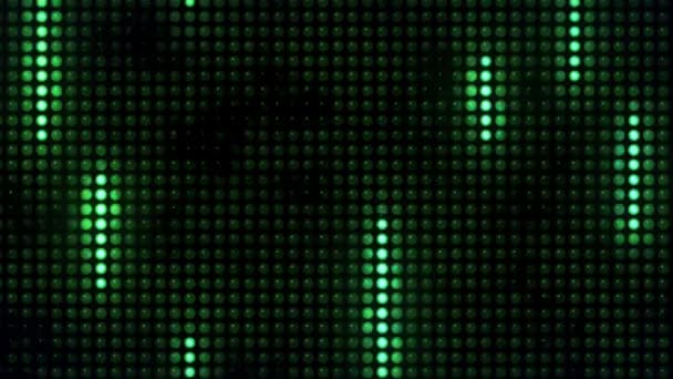 Animation Green Light Line Black Background — 图库视频影像