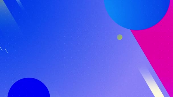 Animation Colorful Geometric Shape Intro Template Pastel Background — Stockvideo