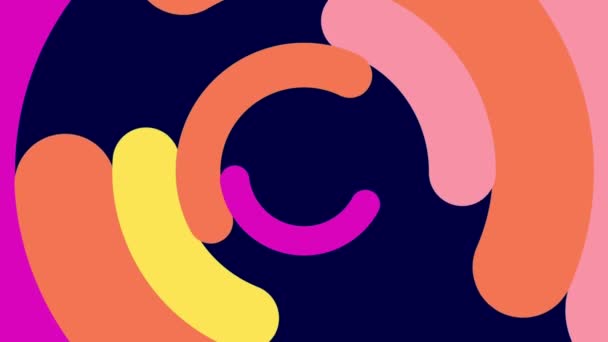 Animation Colorful Geometric Shape Intro Template Pastel Background — Vídeo de Stock
