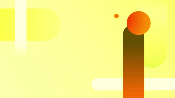Анімація Барвиста Геометрична Форма Вступного Шаблону Пастельного Фону — стокове відео