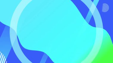 Animation colorful geometric shape for intro template pastel background.