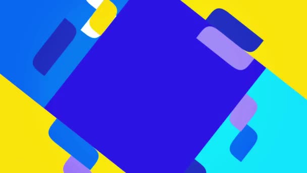 Animation Colorful Geometric Shape Intro Template Pastel Background — Vídeos de Stock