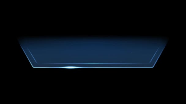 Animação Barra Espaço Azul Hud Isolado Para Textura — Vídeo de Stock