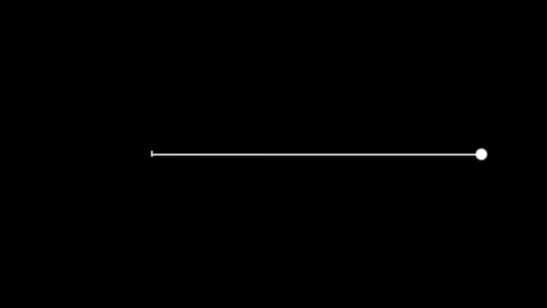 Анімація Біла Лінія Інфографічної Текстури Ізольована Чорному Тлі — стокове відео