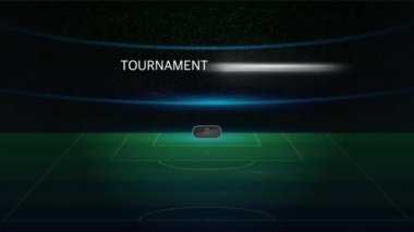 Futbol dünya kupası için animasyon renkli istatistik şablonu.