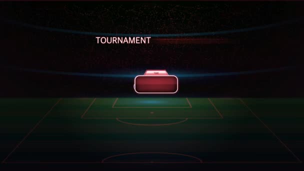 足球世界杯动画彩色统计模板 — 图库视频影像