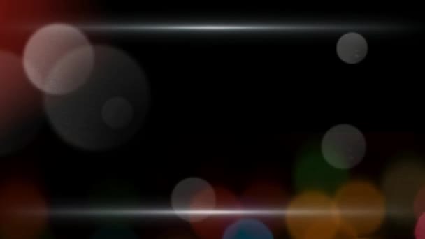 Animatie Oranje Licht Bokeh Kleurrijke Licht Lek Achtergrond Voor Textuur — Stockvideo