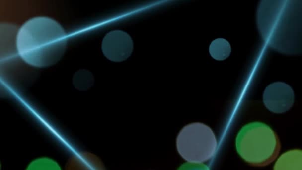 Анімація Барвистий Світлий Боке Барвистий Фон Витоку Світла Текстури — стокове відео