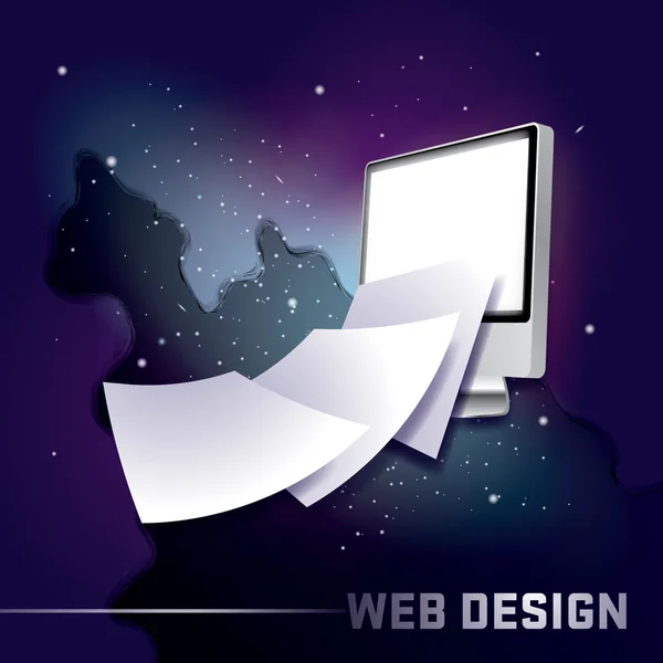 Diseño del sitio web - Vector — Vector de stock