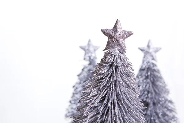 Silver Christmas Tree — Stock Photo, Image