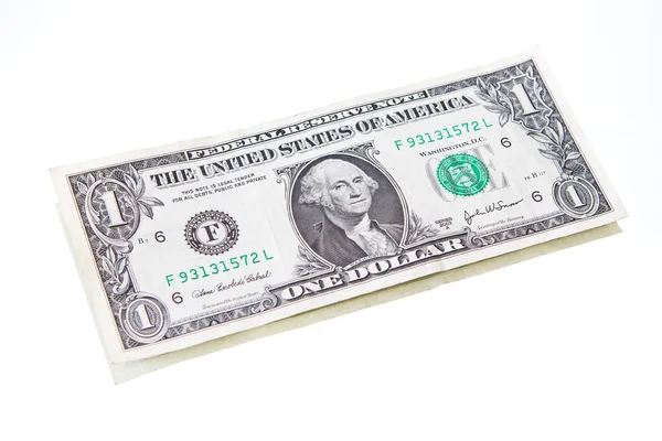 Isolated dollar bill — Stock Photo, Image