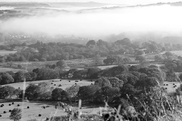 Brouillard sur la campagne anglaise — Photo