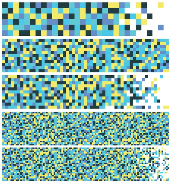 Banderas de vector pixel art — Vector de stock