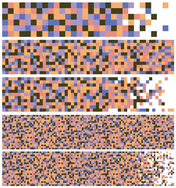 Bannières vectorielles Pixel Art — Image vectorielle