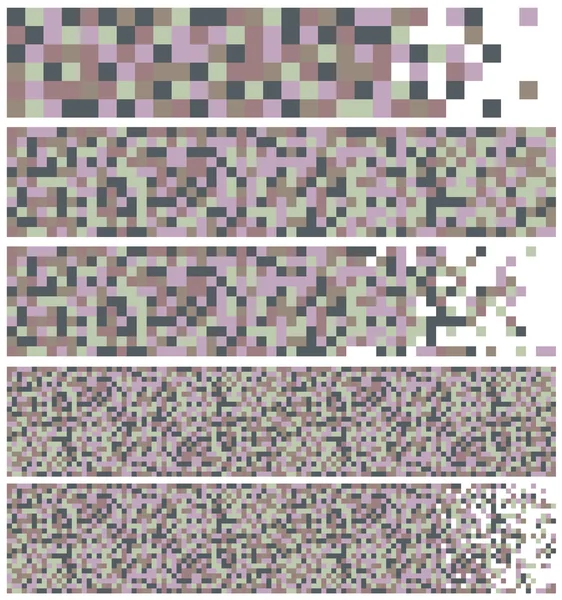 Banderas de vector pixel art — Archivo Imágenes Vectoriales