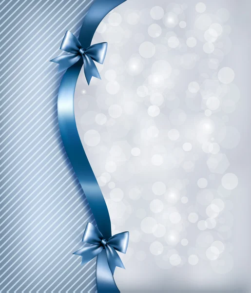 tatil hediye parlak pruva ve şerit arka plan. vektör illus