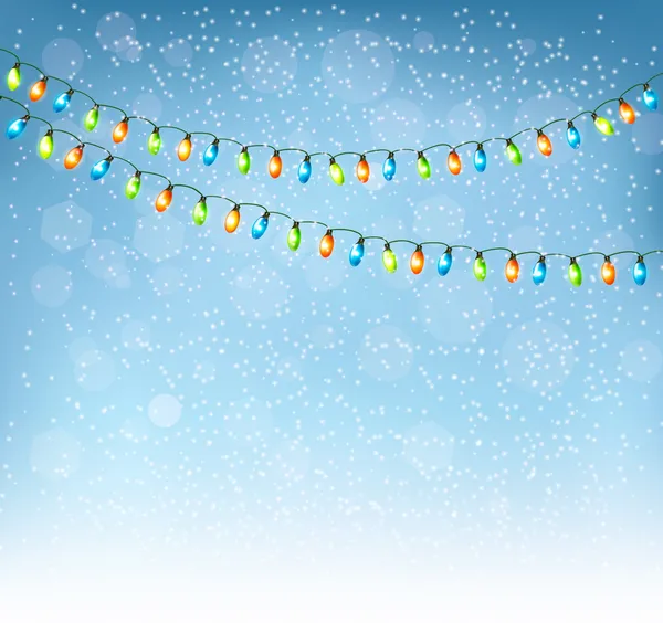 Noel renkli çelenk ile arka plan. vektör.