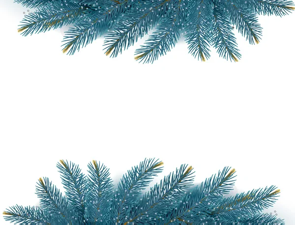 Christmas background with fir branches. Vector illustration — Stock Vector