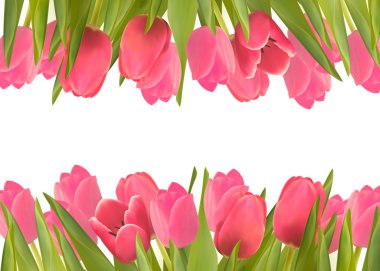 tatil arka plan ile pembe çiçekler çok güzel. vektör illustrat