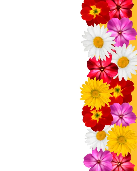 Moederdag concept. vakantie achtergrond met kleurrijke bloemen. — Stockvector