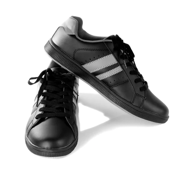 Black new sneakers — Stock Photo, Image