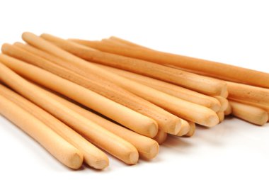 beyaz zemin üzerine breadsticks