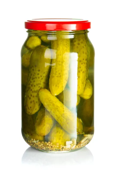 Gepekelde komkommers — Stockfoto