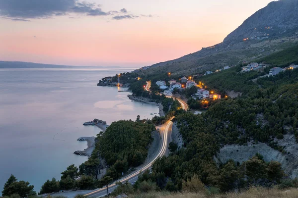 Omis Rivieran Sommar Dalmatien Kroatien — Stockfoto