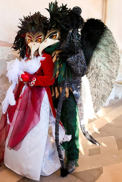 Venedik karnaval maskesi ve kostüm