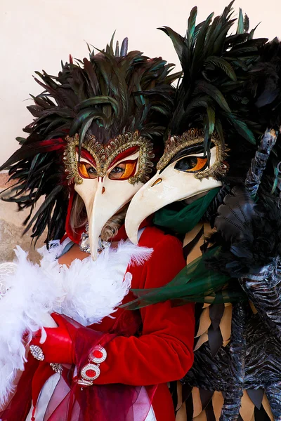 Venedik karnaval maskesi ve kostüm