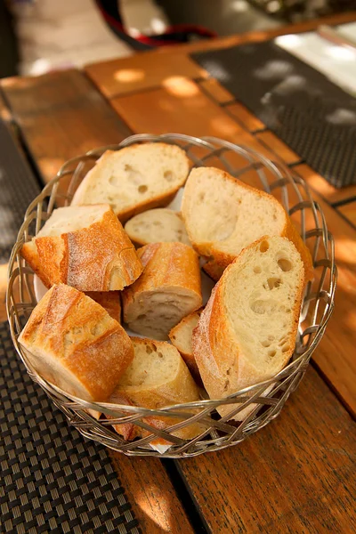Хліб в кошик — стокове фото
