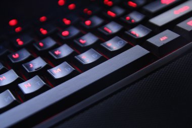Siyah renk kapatma görünümünün PC klavyesi