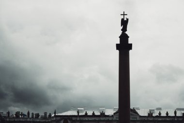 Alexander sütundur, odak noktası Saray Meydanı, st.petersburg, Rusya Federasyonu
