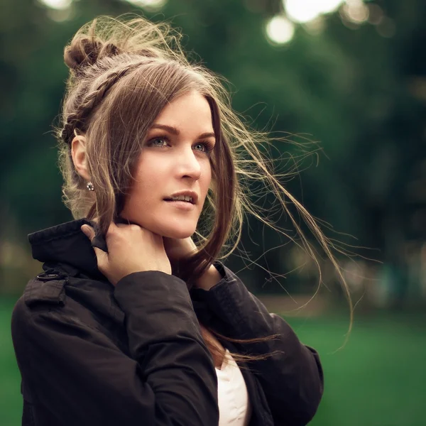 Natural beauty of a woman face — Stock Photo, Image