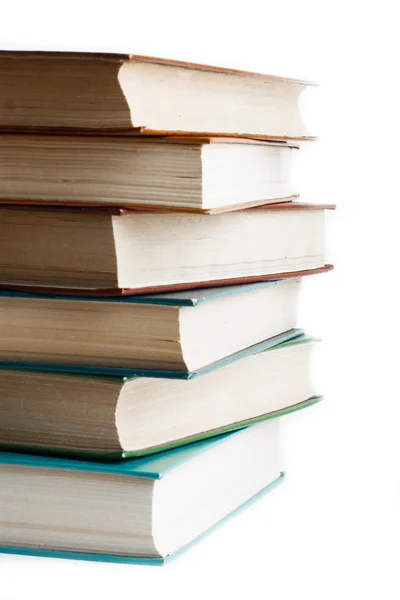 Stack of Old books isolated on white — Stock Photo, Image